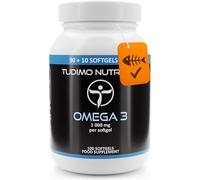 Aceite de Pescado Omega 3 Capsulas 1000mg - 100 pzas Softgel Cápsulas (3+ Meses de provisión), cada una con 1000 mg de Omega3 Suplemento (Fish Oil Supplement Capsules)