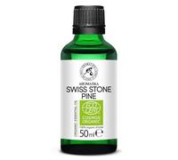 Aceite de Pino Suizo Orgánico 50 ml - Pinus Cembra - Aceite Esencial y 100% Natural - Aceite de Pino Suizo para Difusor de Aroma - Lámpara de Aroma - Aroma Fresco - Aromaterapia
