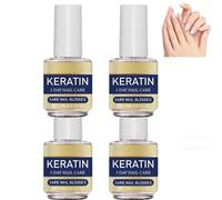 Aceite de queratina para el cuidado de las uñas de 3 días, fortalecedor de uñas y aceite para cutículas, endurecedor de uñ/as de rápida absorción para uña/s débiles y dañadas, solución. (4PCS)