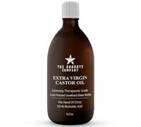 Aceite de ricino certificado USDA botella de vidrio orgánico puro prensado en frío - (500 ml) 100% natural aceite de ricino virgen sin refinar hidratante para el crecimiento del cabello de la piel