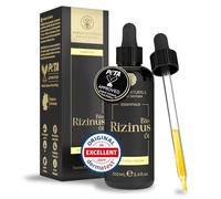 Aceite de Ricino Orgánico 100ml - 100% Puro, Natural y Prensado en Frío para Cabello, Pestañas, Cejas, Barba y Uñas - Castor Oil