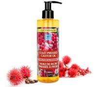 Aceite de Ricino Orgánico Puro, Prensado en Frío | Fortalece Cabello, Cejas, Pestañas | Reduce Ojeras, Arrugas | Cuidado Piel, Uñas, Barba, Brillo Natural, 200 ml