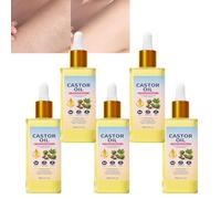 Aceite de ricino prensado en frío, suero para pestañas, suero calmante facial y ocular para mujeres, aceite hidratante para el cuidado de la piel para la cara y el cuerpo, esencia de la piel de aceite