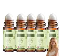 Aceite de ricino Roll-on para abdomen, cara, cuerpo, debajo de los ojos, aceite de ricino orgánico Roll-on con vitamina E, suero suave hidratante y suavizante para el cuidado de la piel, para todo