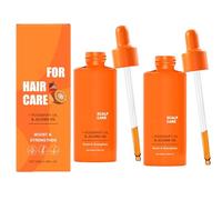 Aceite de romero para cabello, aceite de romero para el cabello, acelerar el crecimiento del cabello, contra la caída del cabello para cabello seco y dañado (2 unidades)