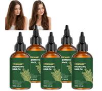 Aceite de romero para crecimiento cabello,cuero cabelludo seco & anti-frizz (5Pcs)