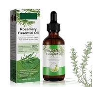 Aceite de Romero Para el Cabello, Natural Rosemary Oil Hair Growth, Rosemary Oil Para Mujeres y Hombres, Nutre el Cuero Cabelludo (60ML)