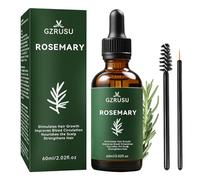 Aceite de romero para el cabello y el cuero cabelludo, aceite de romero para el crecimiento del cabello, 60 ml, 100% puro aceite de romero para el cabello, para el cuidado de la piel, aromaterapia