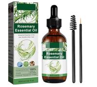 Aceite de romero para el crecimiento del cabello orgánico, aceite esencial de romero para la piel, cuidado del cabello, crecimiento de cejas y pestañas 60ML