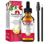 Aceite de Rosa Mosqueta Puro 60ml con Ácidos Grasos Insaturados, 100% Natural Aceite Prensado en Frío Hidratante para Anti-envejecimiento, Desvanece la Cicatriz, Revitaliza la Piel y Cabello
