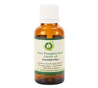 Aceite de semilla de calabaza | Cucurbita pepo | Para pelo | Sin refinar | Para rostro | Para cocinar | 100% natural puro | Prensado en frío | Pumpkin Seed Oil | 50ml | 1.69oz By R V Essential