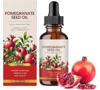 Aceite de semilla de granada - 100% aceite de semilla de granada orgánico prensado en frío, mejora la elasticidad, esencia hidratante natural pura, para la piel y el cabello (1 Pcs)