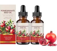 Aceite de semilla de granada - 100% aceite de semilla de granada orgánico prensado en frío, mejora la elasticidad, esencia hidratante natural pura, para la piel y el cabello (2 Pcs)
