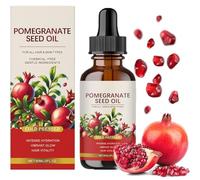 Aceite de semilla de granada - Aceites de semillas de granada prensados en frío, aceite de granada profundamente hidratante, mejora la elasticidad de la piel del rostro y el cuerpo (1pcs)