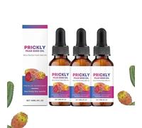 Aceite de semilla de higo de cactus orgánico prensado en frío, ingredientes naturales, reafirmante, antienvejecimiento, contra arrugas y ojeras, aceite facial para cara, cuerpo, cabello, aceite de