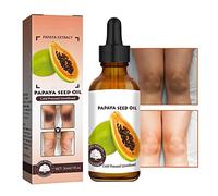 Aceite de semilla de papaya, aceite corrector de manchas oscuras, aceite de papaya orgánico para la piel, aceite de semilla de papaya, iluminador de la piel para puntos oscuros, aclarar codo, rodilla,