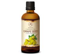 Aceite de Semilla de Uva - 100ml - Vitis Vinifera - Prensado en Frío - Aceite Vegetal - Aceite Base - Aceite Portador - Aceite para la Piel - Cuidado del Cabello