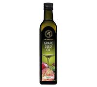 Aceite de Semilla de Uva 500ml - Aceite de Pepita de Uva para Cocinar y Hornear - Vegano - Aceite para Ensaladas - Aceite Culinarios - Ideal para Consumo, Freír y Aderezos de Ensaladas