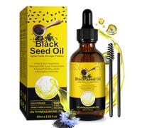 Aceite de semilla negra,100% puro,natural y premium prensado en frío,Lo mejor para el crecimiento del cabello,el cuidado de la piel y la protección de las articulaciones: aceite semilla negra orgánico