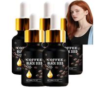 Aceite de semilla negra de café para la piel del rostro, aceite suave y ligero, suero nutritivo e hidratante para la piel del rostro y el cuerpo, aceites de masaje de celulitis, no graso y ligero, 30