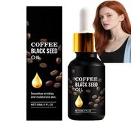 Aceite de semilla negra de café para la piel del rostro, aceite suave y ligero, suero nutritivo e hidratante para la piel del rostro y el cuerpo, aceites de masaje de celulitis, no graso y ligero, 30