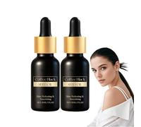 Aceite de semilla negra de café - Sérum facial de café - Sérum para la piel enriquecido con vitamina E, ayuda a mejorar la apariencia de las líneas de expresión, para todo tipo de pieles (2 botellas)