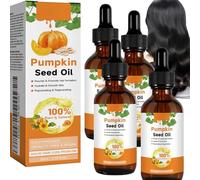 Aceite de semillas de calabaza para el crecimiento del cabello y el cuidado de la piel, 100% puro aceite de semilla de calabaza orgánico prensado en frío, aceite hidratante natural y nutritivo para el