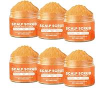 Aceite de semillas de calabaza y biotina exfoliante para el cuero cabelludo con cepillo de masaje, exfoliante y champú alternativo para cuero cabelludo graso y escamoso, eliminador de construcción y