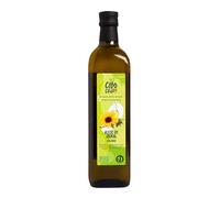 Aceite de Semillas de Girasol Ecologico y Crudo - 1 Lt. Aceite de Girasol sin Refinar para Freir o Cocinar. Fuente de Omega 6 Ácido Linoleico Vitamina E y Antioxidantes.
