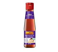 Aceite de sésamo puro - 100% puro - Rico sabor a nuez, ideal para cocinar y aderezos para ensaladas - Compatible con Lee Kum Kee - 207ml