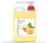 Aceite de Soja BIO Aceite Hidratante Corporal Masaje Profesional, Aceite Anticelulitico, Reafirmante Antiedad Facial Vitamina E, Desmaquillante, Bronceador - 5000 ml