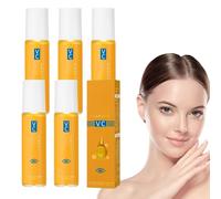 Aceite de suero para ojos de luteína, 5 unidades de aceite de ojos de luteína Vc, aceite esencial de luteína, hidratante y refrescante la piel, reafirmante los ojos, la hinchazón y las ojeras (8 ml x