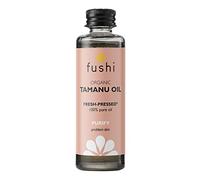 Aceite de Tamanu orgánico Fushi, 50 ml, prensado fresco, antioxidante y vitamina E, lo mejor para cicatrices, manchas, cabello dañado, aprobado por la sociedad ética y vegana, fabricado en el Reino Unido