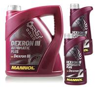 Aceite de transmisión automática original Mannol Dexron III Automatic Plus Gear Oil, 6 litros