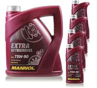 Aceite de transmisión original Mannol Extra 75W-90 API GL 4/GL 5 LS, 8 litros