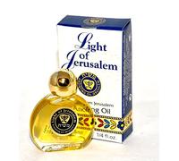 Aceite de unción de 7.5 ml - 1/113.4 g de The Holyland Jerusalem (1 botella) (luz de Jerusalén)
