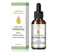Aceite de vitamina E, aceite de vitamina E orgánico para cosméticos, reafirmante piel regordeta, gotas de aceite de vitaminas puras para piel, cicatrices, cara y cuerpo, 30 ml