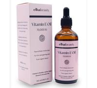 Aceite de vitamina E Elhabeauty 70 000 UIU HIMISTRURIBLE DE CAJA Y CUERPO CON Aceites de almendras y aguacate de jojoba rosa para una piel firme y sa