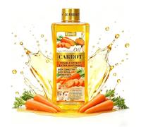 Aceite de zanahoria, 250 ml, aceite corporal natural para rostro y cuerpo, aceite corporal hidratante con beta-caroteno, nutritivo y natural, para mujeres y hombres