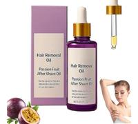 Aceite Depilatorio, Aceite de Maracuyá para el Cuidado Post Afeitado, Reduce la Irritación, Hidrata y Calma. Sérum para el Cuidado de la Piel, para Diversos Tipos de Piel.