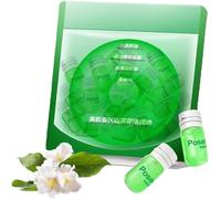 Aceite Desmaquillante Natural en Cápsulas para Ojos y Cara - Minibotellas Coreanas Desechables Portátiles para Todo Tipo de Piel, Aptas para Viajes (1-Bag Green Bottle)