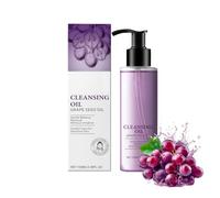 Aceite Desmaquillante Uva 100ml, Limpiador Facial Suave, Elimina el Maquillaje, Purifica los Poros, Tratamiento Limpieza Profunda, Fresco no Graso, para Todo Tipo de Piel