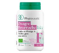 Aceite dúo de onagra y borraja orgánico Phytoceutic, 120 cápsulas