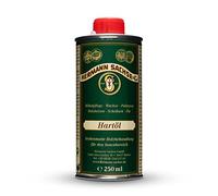 Aceite duro, 250 ml, aceite para madera y muebles, protección eficaz de la madera en interiores, aceite de linaza natural, para encimeras y mesas, fabricado en Alemania