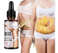 Aceite esencial adelgazante Quemador de grasa Aceite para masajes para quemar grasa Aceite para adelgazar Tratamiento de aceite caliente y delgado para dar forma a la cintura Abdomen y piernas 30 ml