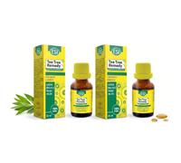 Aceite Esencial Árbol del Té 100% Puro | Origen Australiano | Alta concentración de terpenos >38% | Uso externo e interno bajo supervisión | 25 ml | Marca ESI (PACK 2)