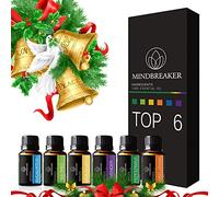 Aceite esencial aromaterapia Set incluye parte superior 6 Set de regalo: lavanda, Naranja Dulce, menta, árbol de té, citronela, eucalyptus-100% Pure