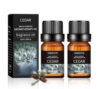 Aceite Esencial Cedrus, Aceites Esenciales, Aceites Esenciales Naturales | Aceites Esenciales,Aceite Esencial de Cedro,para Difusor,Humidificador,Masaje,Armarios,Dormir,Hogar,Jabón, 2 x 10ML