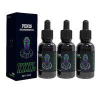 Aceite esencial de 10 ml para hombres, aceite de masaje para el sexo, alargamiento del pene extra fuerte, mejora la erección en los hombres, retraso de la eyaculación (M,3PC)