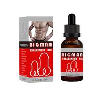 Aceite esencial de 10 ml para hombres, aceite de masaje para hombres para agrandar el pene de manera extra fuerte, agrandamiento más rápido del pene de gran tamaño para el crecimiento de la (M,1PC)